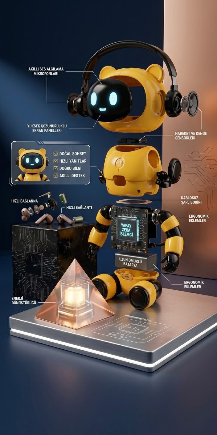 TRİBOT yapay zekâ robotu — ürün görünümü