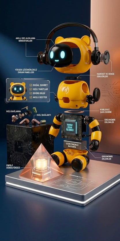 TRİBOT yapay zekâ robotu — ürün görünümü